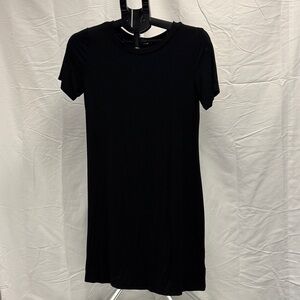 Garage Black Shirt Sleeve T-Shirt Dress